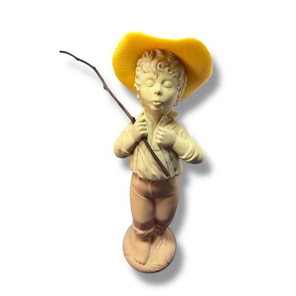 70s Lot of 2 Vintage Avon Catch A Fish Sonnet Cologne empty bottle Fisherman Boy - Picture 4 of 9